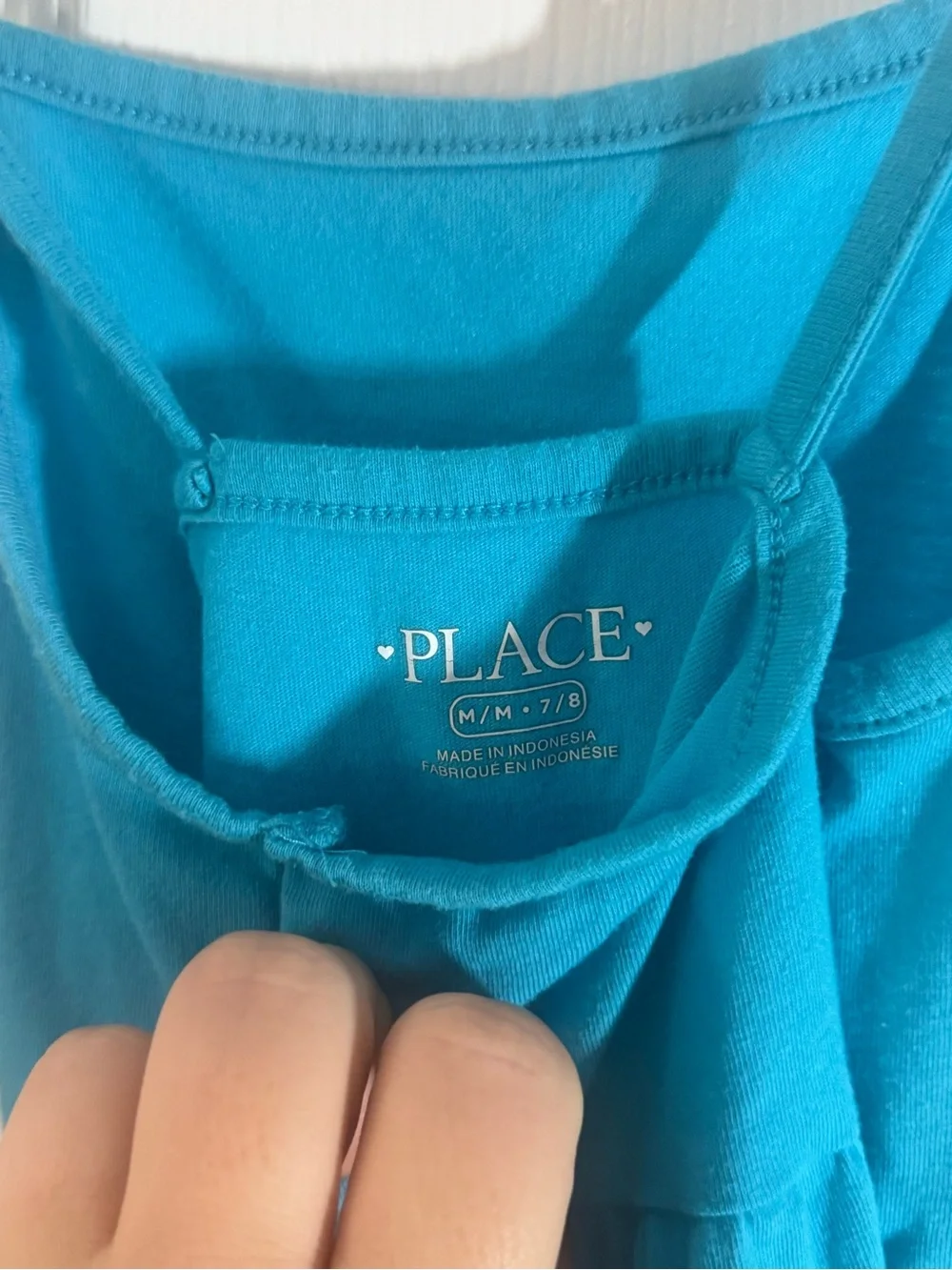 ✨5/$12 The Children's Place Turquoise Tiered Sundress girls medium (7/8) - Picture 2 of 5
